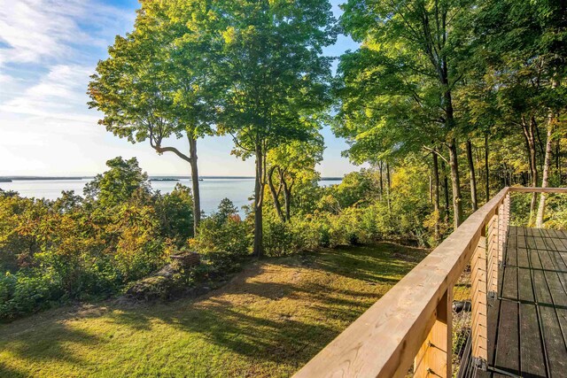 171 Cold Spring Rd, Milton, VT 05478 - view of yard featuring a water view