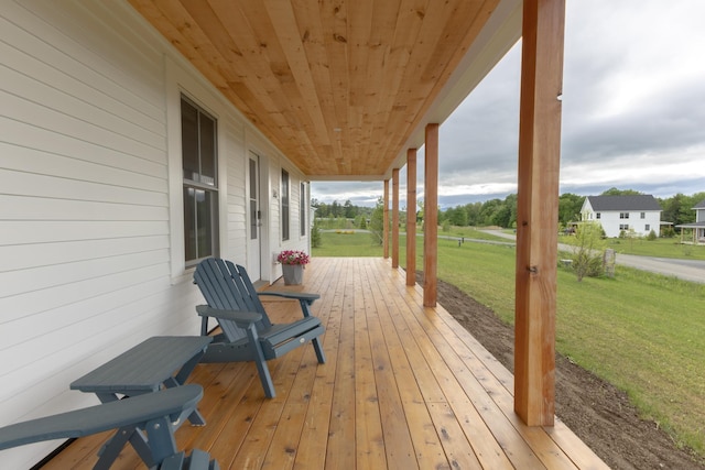 346 Elizabeths Ln Unit 13, Morristown, VT 05661 - porch with a lawn