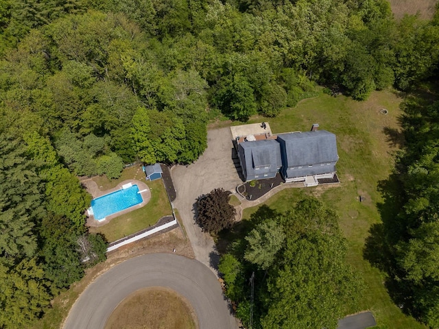 3 Evergreen Way E, Kingston, NH 03827 - view of property location with a pool and a forest