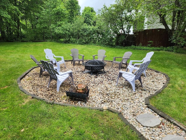 11 Francestown Rd, Bennington, NH 03442 - view of yard featuring a fire pit