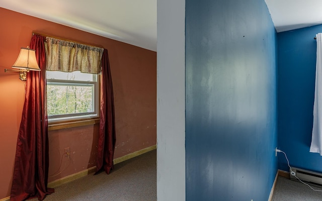 353 N St, Jaffrey, NH 03452 - carpeted empty room featuring baseboards and baseboard heating