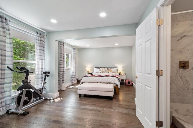 2 Candlewood Rd, Windham, NH 03087 - bedroom with multiple windows, wood finished floors, recessed lighting, and baseboards