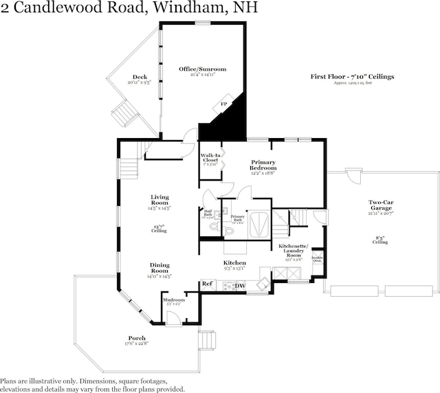 2 Candlewood Rd, Windham, NH 03087 - property floor plan