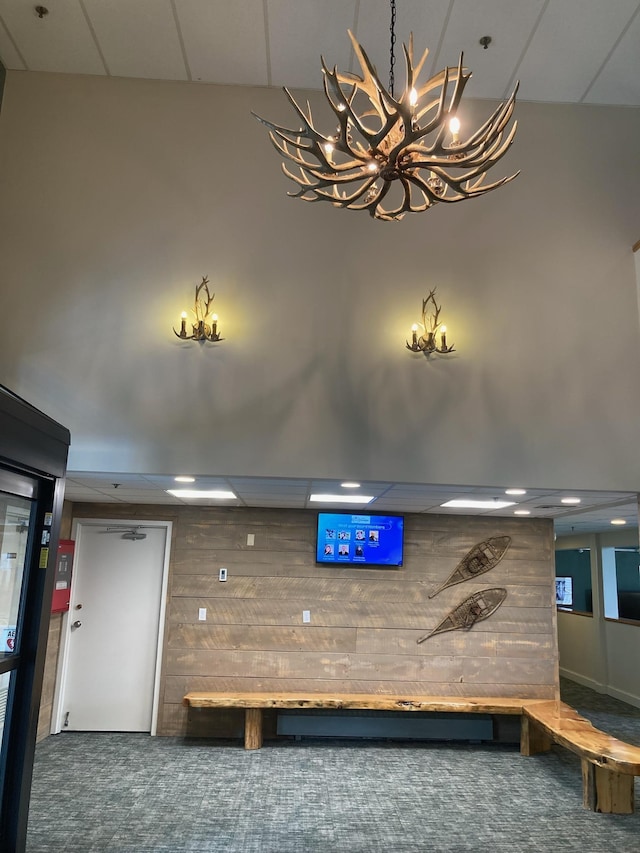 36 Lodge Rd Unit B105, Lincoln, NH 03251 - building lobby with wood walls