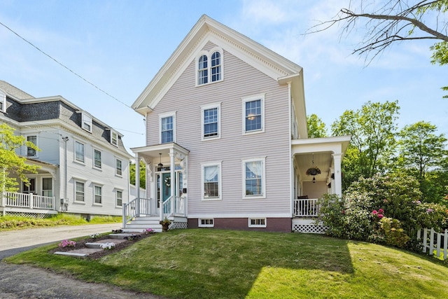 45 Court St, Dover, NH 03802 - view of front of property with a front yard