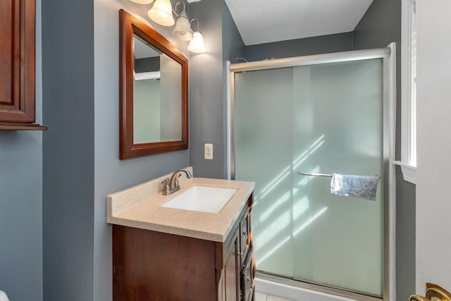 39 Orchard St, Laconia, NH 03246 - full bath featuring vanity and a shower stall