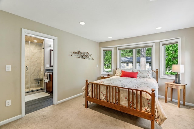 2 Warton Rd, Nashua, NH 03062 - carpeted bedroom featuring multiple windows, baseboards, recessed lighting, and ensuite bathroom