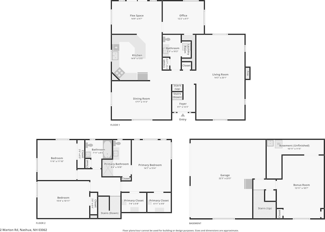 2 Warton Rd, Nashua, NH 03062 - room layout