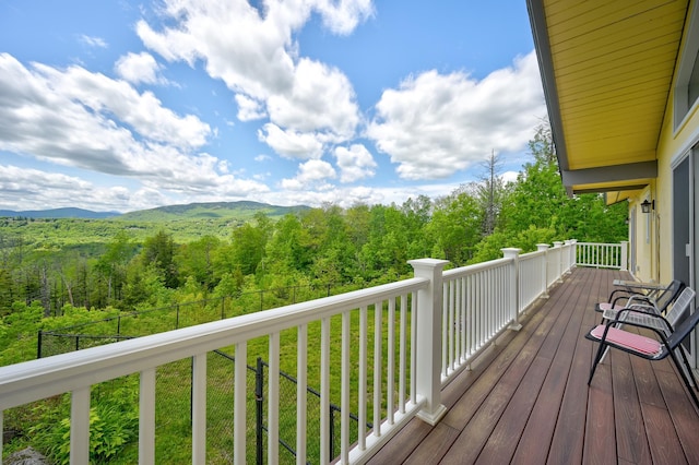 33 Karwendal Strasse, Bartlett, NH 03812 - wooden terrace featuring a view of trees