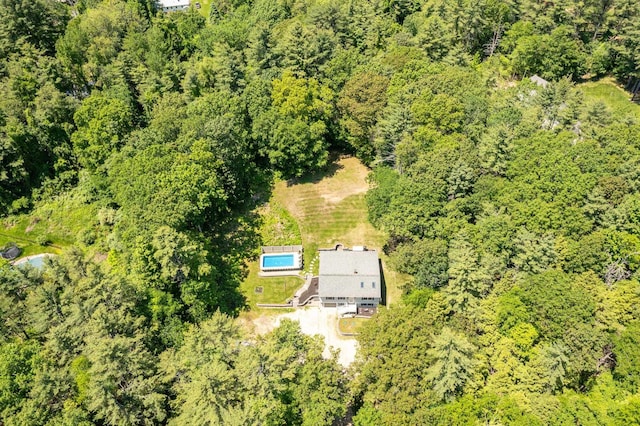 4 Mones Folly Dr, Dover, NH 03820 - aerial view of property and surrounding area with a heavily wooded area