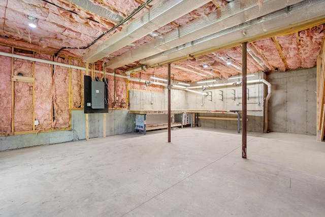 250 Harmony Rd, Northwood, NH 03261 - unfinished basement with electric panel