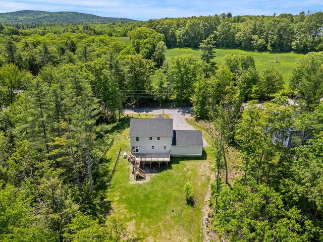 250 Harmony Rd, Northwood, NH 03261 - aerial view of property and surrounding area with a heavily wooded area