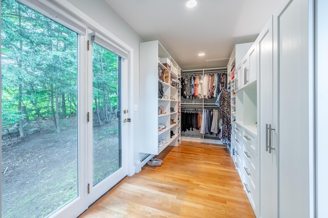 51 Carter Rd, New London, NH 03257 - walk in closet with light wood-style floors