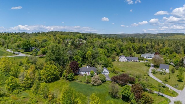 51 Carter Rd, New London, NH 03257 - aerial view of property and surrounding area featuring a forest