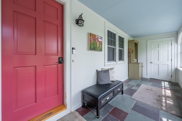 51 Carter Rd, New London, NH 03257 - view of exterior entry with a porch and stucco siding