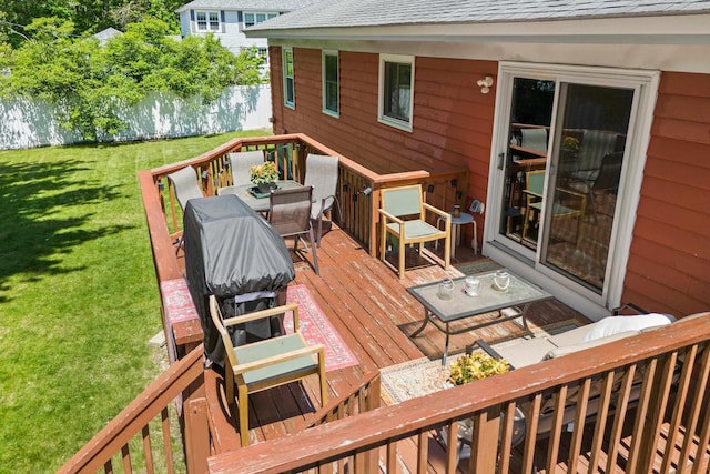228 Platts Ave, Manchester, NH 03109 - wooden terrace with outdoor dining area