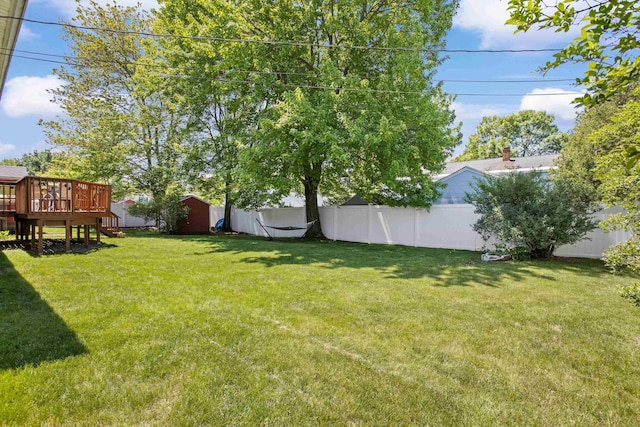 228 Platts Ave, Manchester, NH 03109 - view of yard featuring a wooden deck and stairs