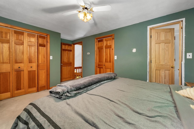222 Main St, Alton, NH 03809 - carpeted bedroom featuring ceiling fan and a closet
