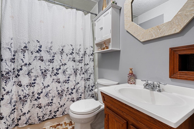396 Huse Rd, Manchester, NH 03103 - full bath featuring toilet, vanity, and a shower with shower curtain