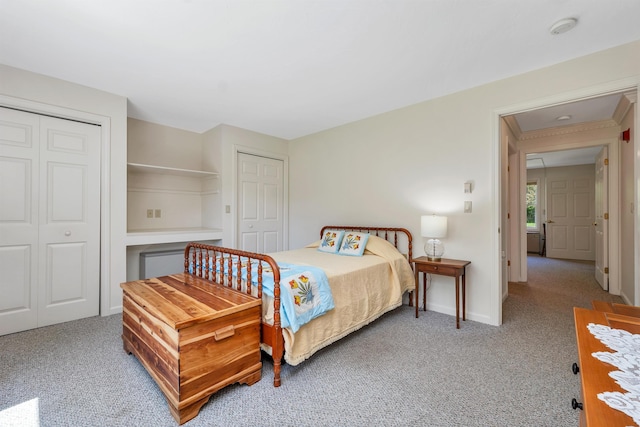 10 Vappi Vale Ln, Moultonborough, NH 03254 - bedroom featuring light carpet, multiple closets, and baseboards