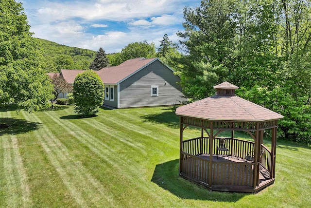 10 Vappi Vale Ln, Moultonborough, NH 03254 - view of grassy yard featuring a gazebo