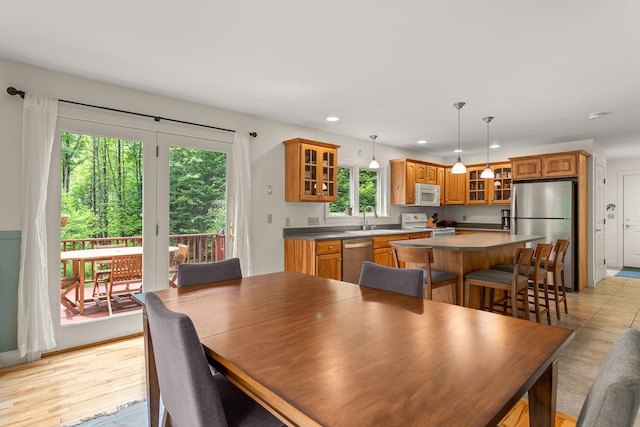 138 Connor Rd, Montpelier, VT 05602 - dining area featuring recessed lighting and light wood finished floors