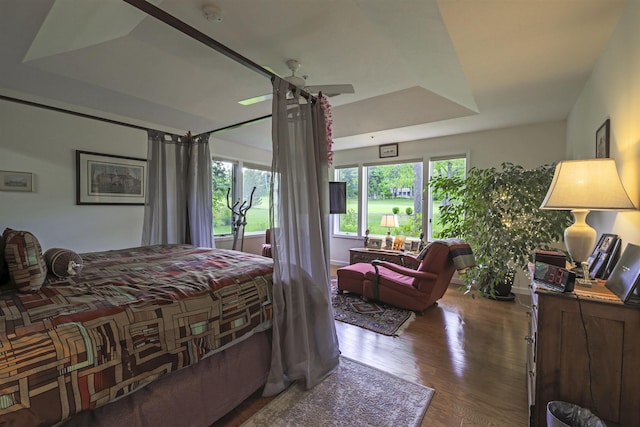 16 Carleton Way, Hales Location, NH 03860 - bedroom featuring wood finished floors and a ceiling fan