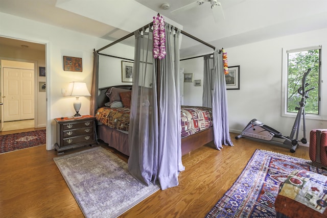 16 Carleton Way, Hales Location, NH 03860 - bedroom with wood finished floors and ceiling fan