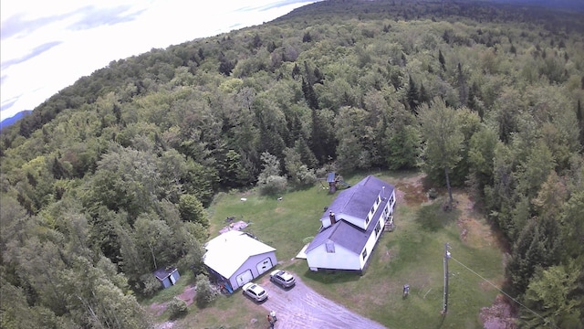 182 Franks Way, Middlesex, VT 05602 - aerial view of a heavily wooded area