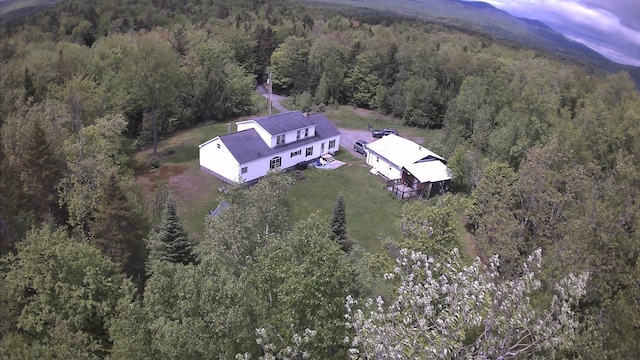 182 Franks Way, Middlesex, VT 05602 - view from above of property featuring a heavily wooded area