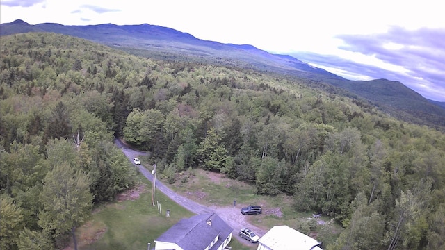 182 Franks Way, Middlesex, VT 05602 - aerial view of a heavily wooded area and mountains
