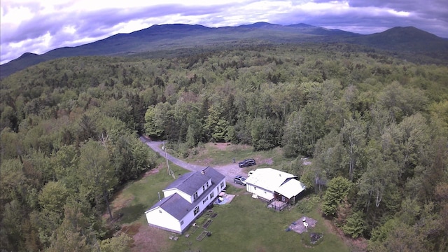 182 Franks Way, Middlesex, VT 05602 - bird's eye view of a forest and a mountain backdrop