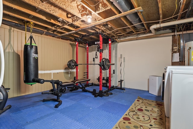 5 Adams Rd, Jackson, NH 03846 - exercise area with washer / dryer