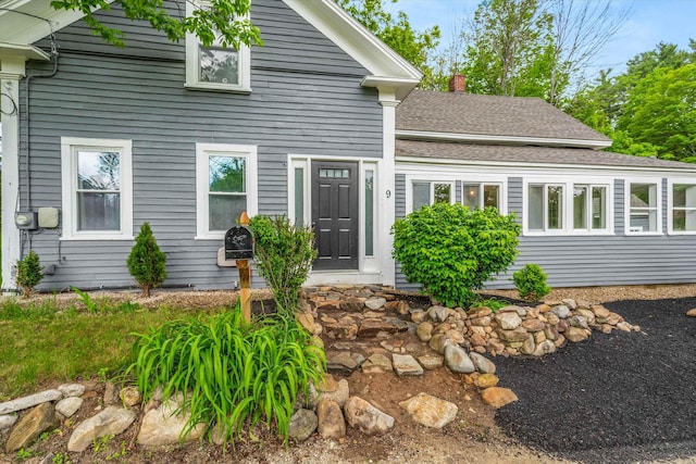 9 Grove Rd, Lyndeborough, NH 03082 - view of front of house featuring roof with shingles