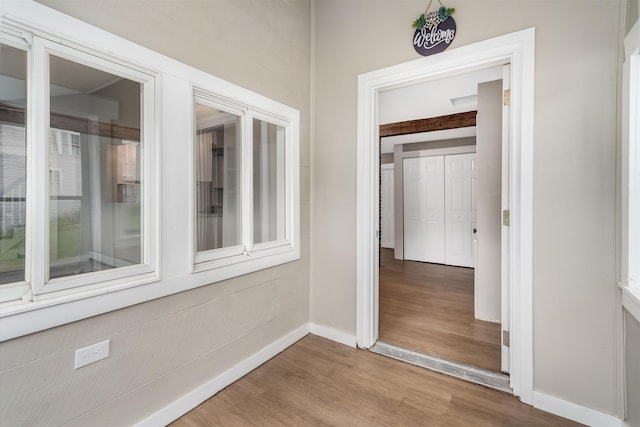 9 Grove Rd, Lyndeborough, NH 03082 - corridor featuring wood finished floors and baseboards