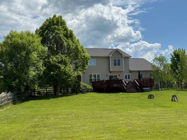 168 Raven Cir, Williston, VT 05495 - rear view of property with a wooden deck