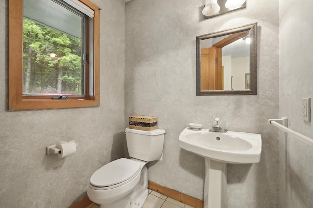 263 Old Post Rd, Newbury, NH 03255 - half bathroom featuring toilet and tile patterned floors