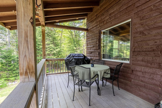 16 Mckinnon Rd, Washington, NH 03280 - deck with outdoor dining area