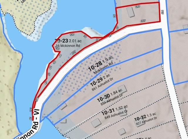 16 Mckinnon Rd, Washington, NH 03280 - map / location featuring property boundaries highlighted