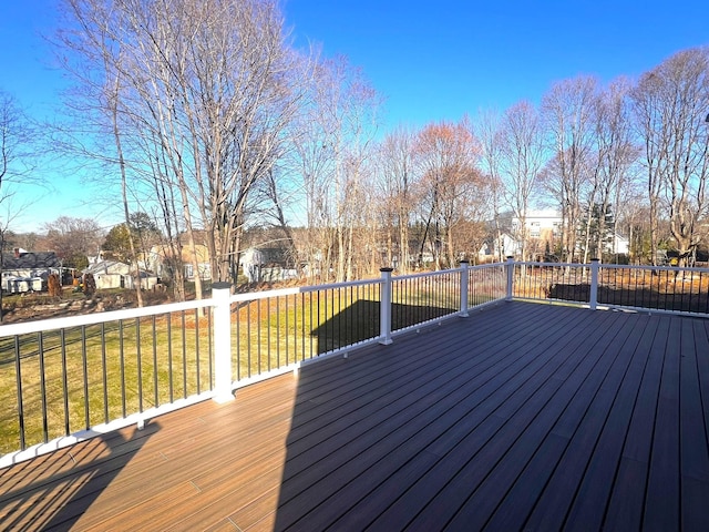 3 Crocket St, Rochester, NH 03867 - wooden terrace featuring a lawn and a residential view