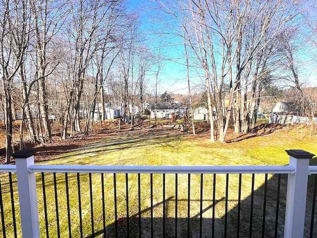3 Crocket St, Rochester, NH 03867 - view of green lawn featuring a balcony and a residential view
