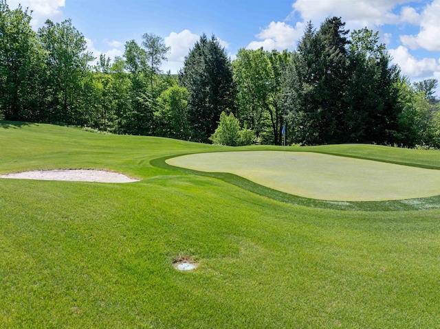 151 Brock Hill Rd, Bridgewater, NH 03222 - view of community with golf course view, a yard, and view of wooded area