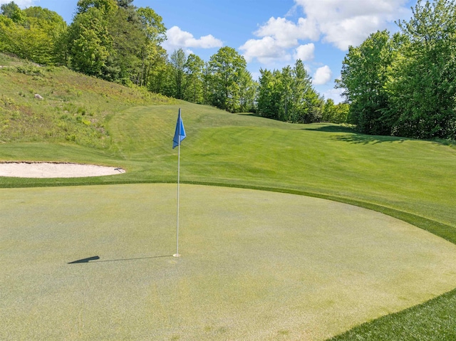 151 Brock Hill Rd, Bridgewater, NH 03222 - surrounding community featuring golf course view, a yard, and view of wooded area