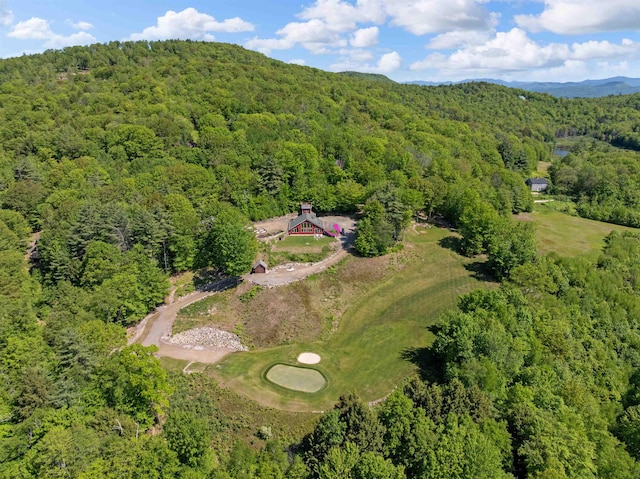 151 Brock Hill Rd, Bridgewater, NH 03222 - aerial view of property's location featuring a forest and a mountain backdrop