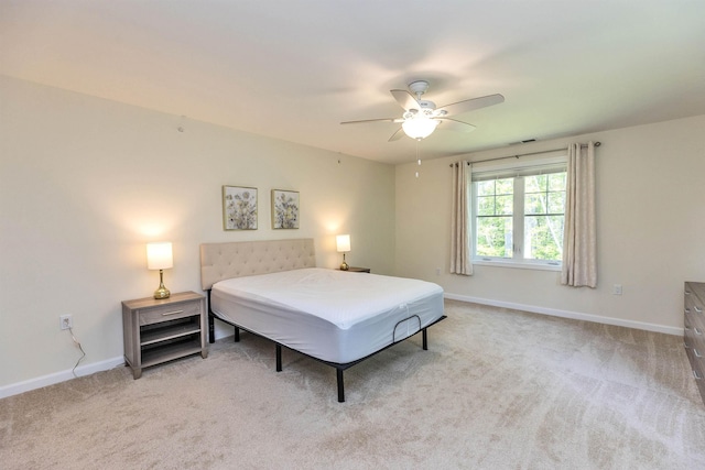 264 Woodview Way, Manchester, NH 03102 - bedroom featuring baseboards, carpet, and a ceiling fan