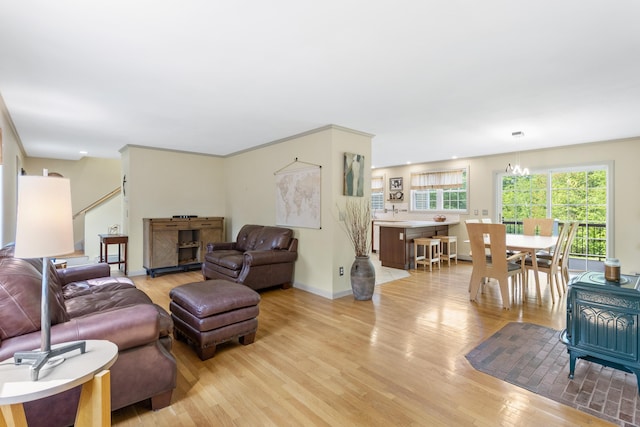 12 Old Fort Ln, Dunbarton, NH 03046 - living area featuring light wood finished floors and baseboards
