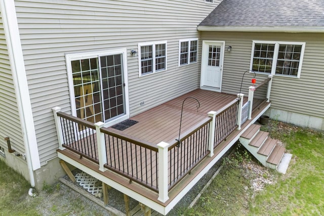 12 Old Fort Ln, Dunbarton, NH 03046 - view of wooden terrace