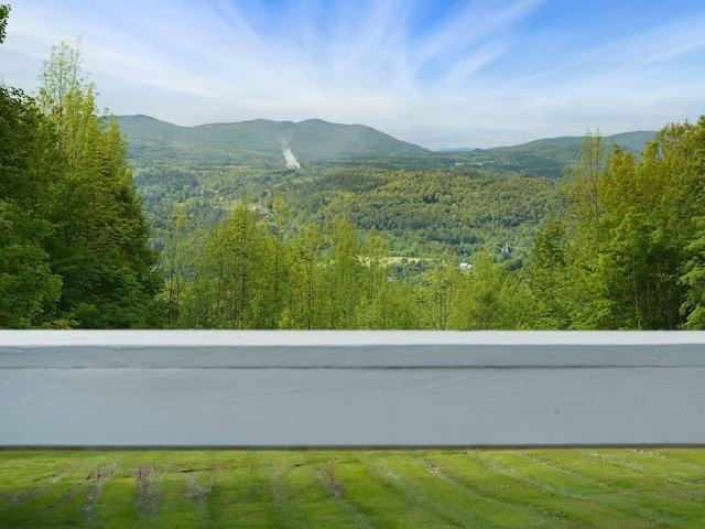 1065 Center Fayston Rd, Fayston, VT 05660 - mountain view with a heavily wooded area