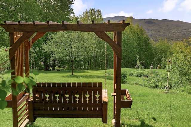 1065 Center Fayston Rd, Fayston, VT 05660 - view of community with a yard and a mountain view