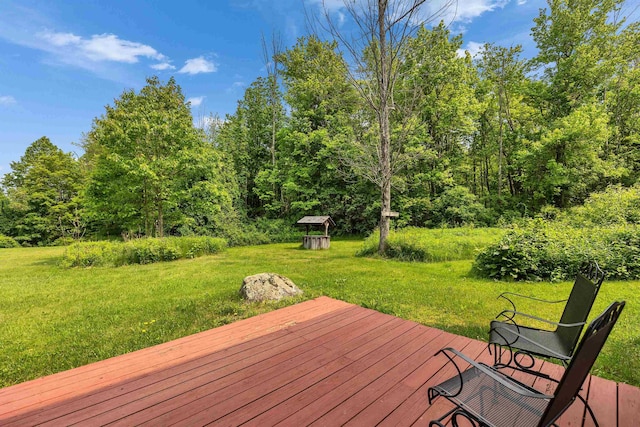 201 Deering Center Rd, Deering, NH 03244 - wooden terrace with a lawn